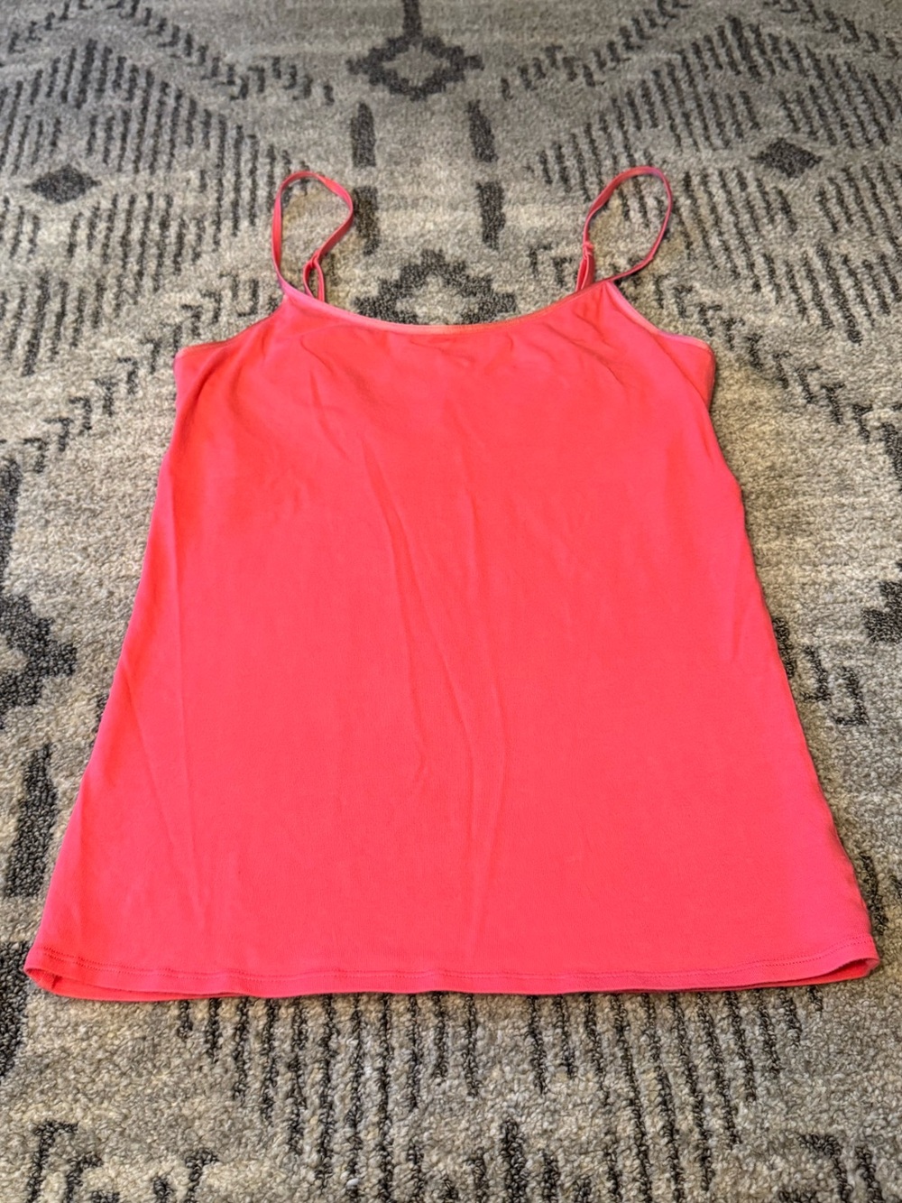 Y2K Women’s Aerie Pink Girly Tank Camisole with Built-in-Bra: Medium